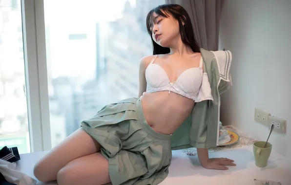 Girl, pose, Asian