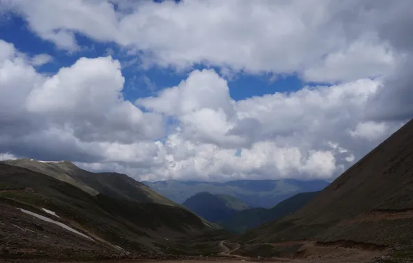 Landscape, mountains, nature, landscape, nature, mountains, the Caucasus, Dombay