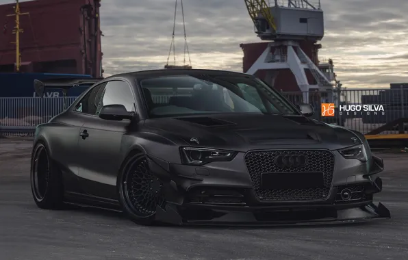 Audi, Auto, Black, Machine, RS5, Matt, Audi RS5, by Hugo Silva