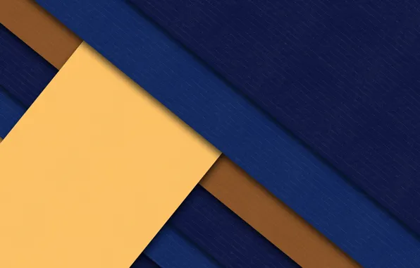Blue, yellow, strip, geometry, brown, design, color, material