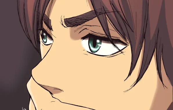 Hand, art, guy, Attack Of The Titans, Shingeki No Kyojin, Eren Yeager, by redwarrior3