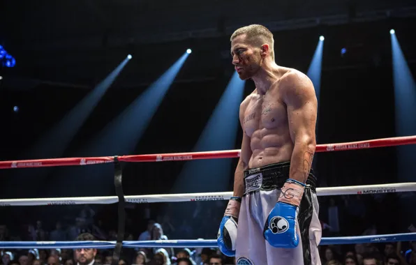 Picture gloves, the ring, boxer, Jake Gyllenhaal, Jake Gyllenhaal, Lefty, Southpaw