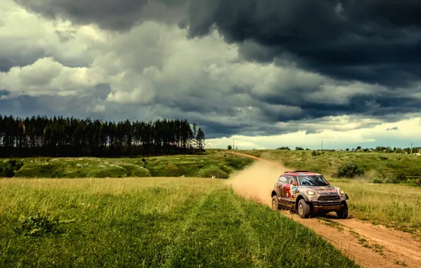 The sky, Auto, Mini, Sport, Machine, Speed, Clouds, Race