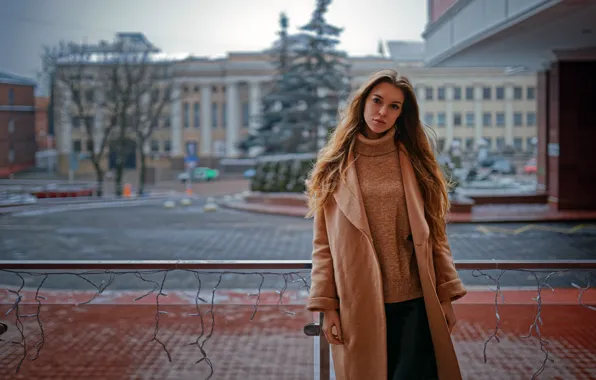 Look, pose, model, portrait, home, makeup, hairstyle, brown hair