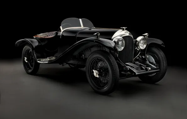Picture Bentley, black background, Brooklands, Bentley, 1925