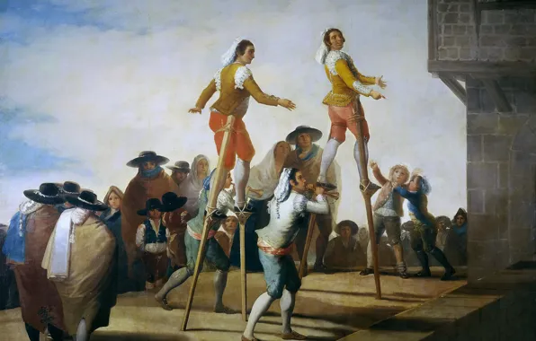 Picture picture, genre, Francisco Goya, On Stilts