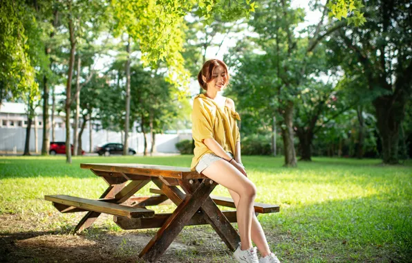 Picture summer, girl, Asian