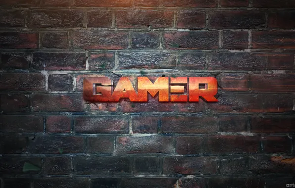 Picture Design, Lights, Wall, Light, The inscription, Metal, Gamer, Player