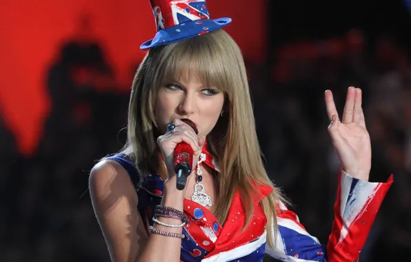 Show, microphone, singer, hat, Taylor Swift, fashion, Victoria's Secret