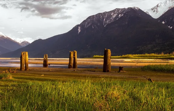 Landscape, mountains, Canada, British Columbia, Mt Currie Indian Reserve