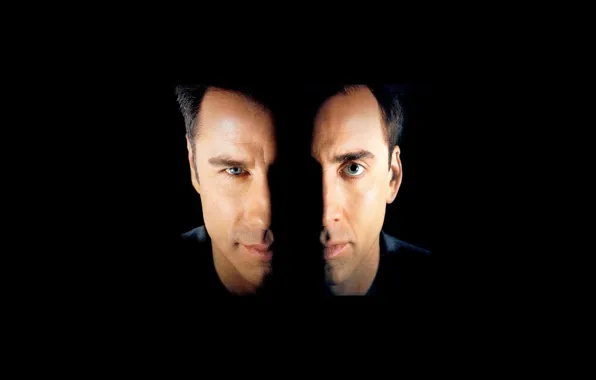 Picture action, Nicolas cage, John Travolta, Face/off, without a face