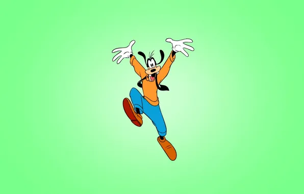 Minimalism, disney, Walt Disney, Goof, Goofy, joyful, on the fun