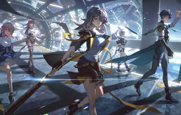 Honkai Star Rail, Franz Kafka, Female Trailblazer, Hongkai Star Rail, Silver Wolf, Danheng, March 7