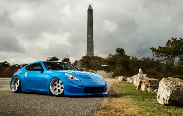 Picture Nissan, blue, tuning, 370z