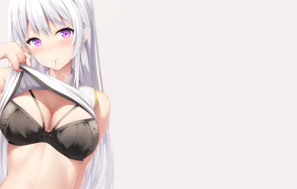 Picture bra, boobs, anime, pretty, purple, breasts, Azur Lane