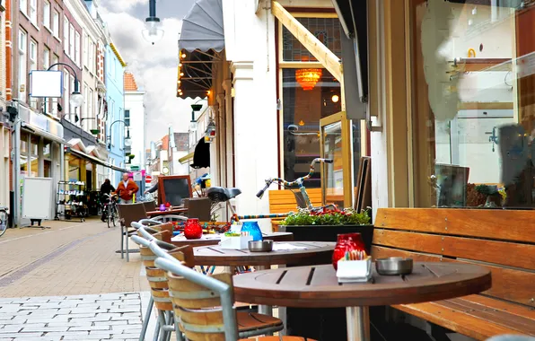 City, the city, chairs, tables, Netherlands, tables, chairs, The Netherlands