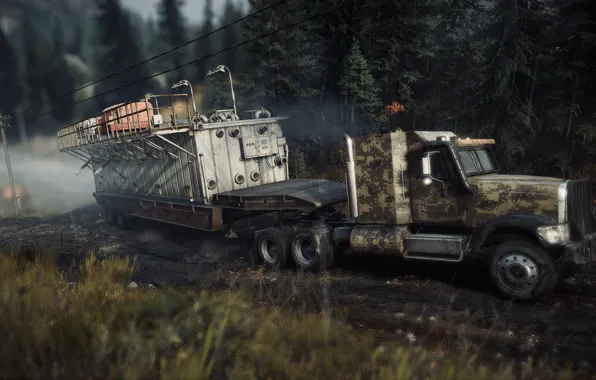 HDR, Wood, Truck, Game, Trees, Michigan, UHD, Xbox One X