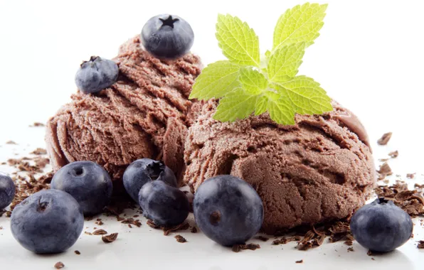 Picture sweet, dessert, berries, ice cream