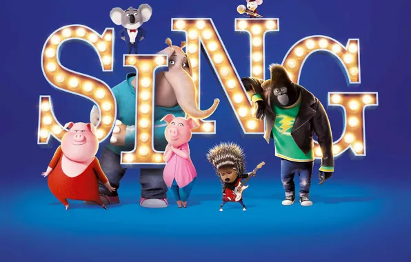 Cinema, movie, animal, gorilla, film, animated film, animated movie, Sing