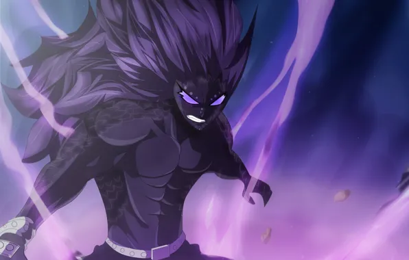 Black, anime, art, Fairy Tail, Fairy tail, Gadgil