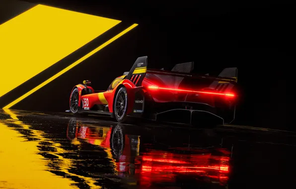 Ferrari, Hypercar, Rear, World Endurance Championship, 2023, FIA WEC, Le Mans Hypercar, Rear wing