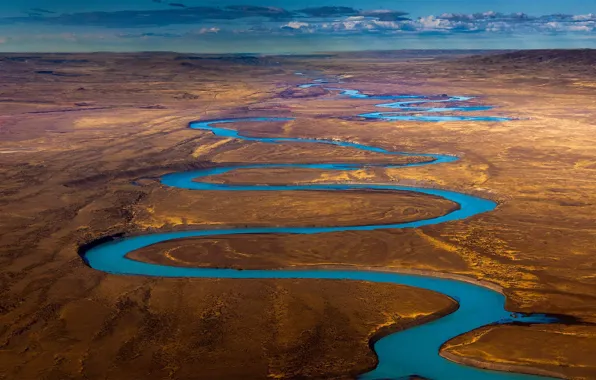 Picture panorama, Argentina, Patagonia, Rio Santa Cruz