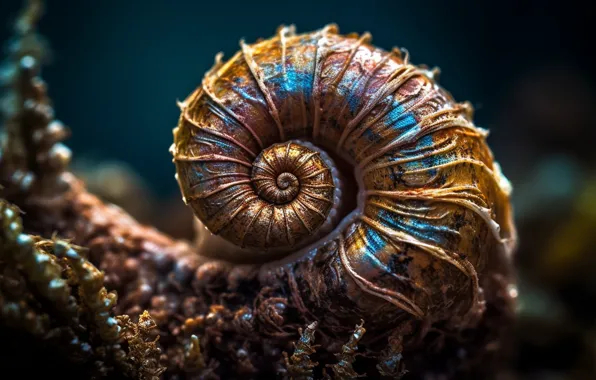 Clam, sink, shell, digital art, AI art, neural network, the art of artificial intelligence