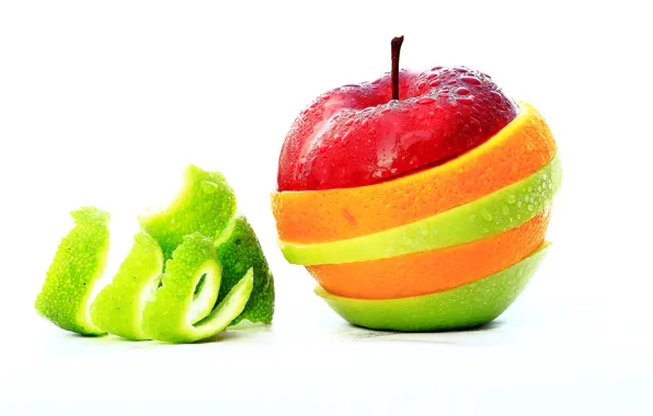 Picture Apple, color, peel