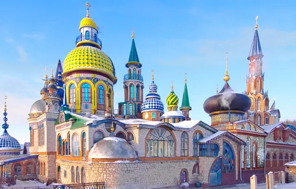 The building, architecture, Tatarstan, Kazan, the temple of all religions, tolerance