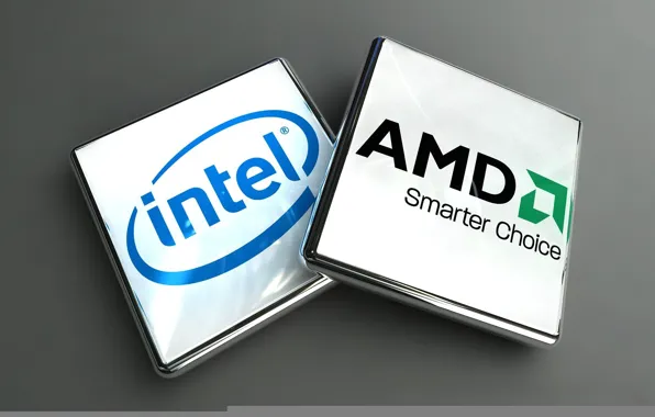 Picture Intel, Logo, AMD