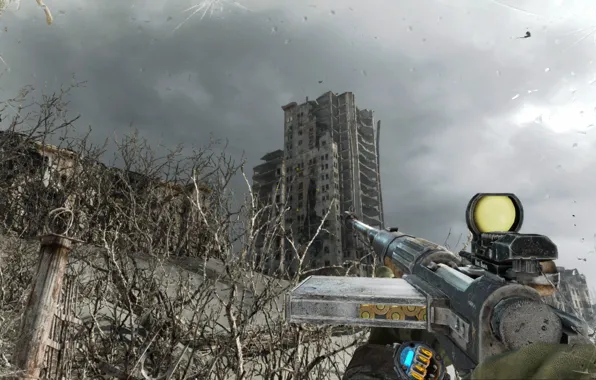 Metro 2033, metro 2033, metro, high-rise building, metro last light, snayperskaya rifle, metro redux, metro …
