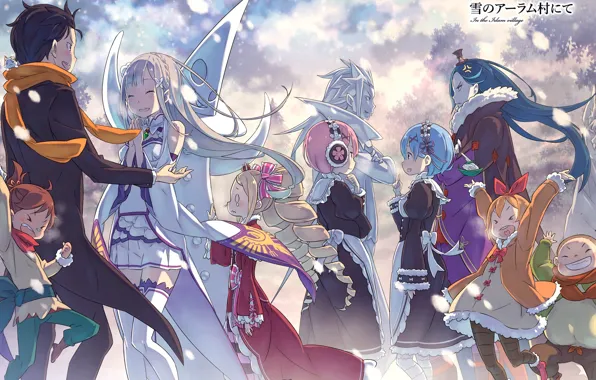 Picture anime, art, girl, guy, Re: Zero kara hajime chip isek or Seikatsu