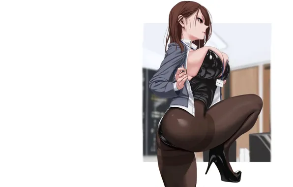 Picture girl, hot, sexy, boobs, woman, anime, stockings, breasts