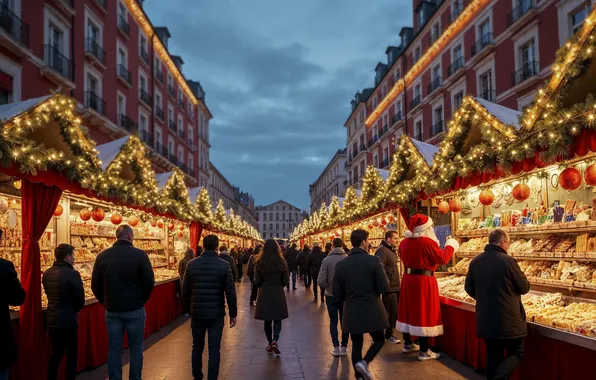 Decoration, city, the city, street, Christmas, Moscow, New year, christmas