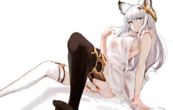 Kawaii, sexy, boobs, big, breast, nothing, anime, tits