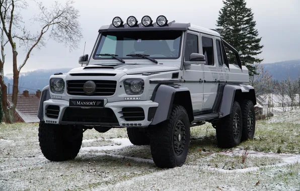 Mercedes, pickup, Mansory, AMG, 6x6, 2015, G 63, Gronos