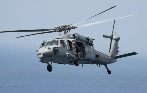 Sea, helicopter, machine gun, MH-60S