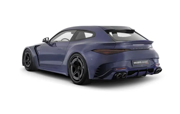 White background, Brabus, limited edition, hybrid hypercar, Deep Blue, hybrid hypercar, Mercedes-AMG SL 63 S …