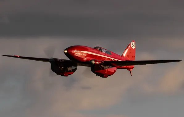 The sky, flight, De Havilland DH.88 Comet, twin-engine racing aircraft