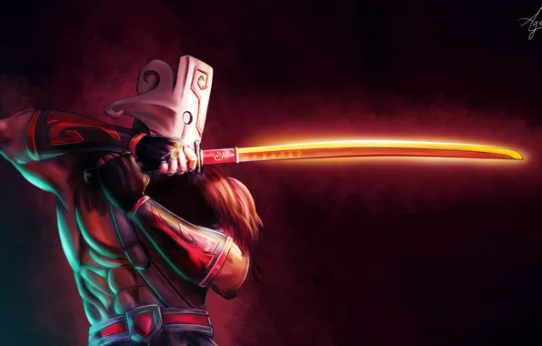 Picture Art, Valve, Dota 2, Juggernaut, Healing Ward, Blade Fury, Omnislash, Blade Dance