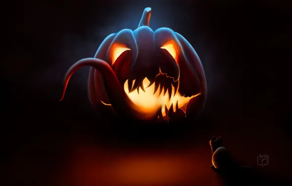 Figure, Pumpkin, Halloween, Pumpkin, Art, Art, mouse, Mouse