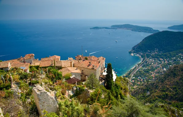 Sea, France, home, panorama