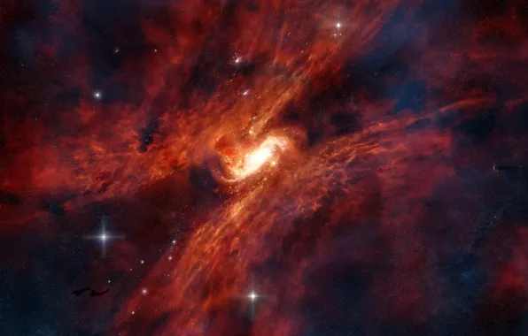 Space, stars, galaxy