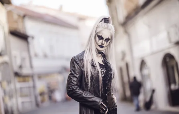 Girl, makeup, makeup, The Crow