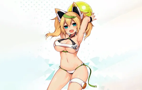 Girl, sexy, cleavage, long hair, boobs, anime, beautiful, pretty