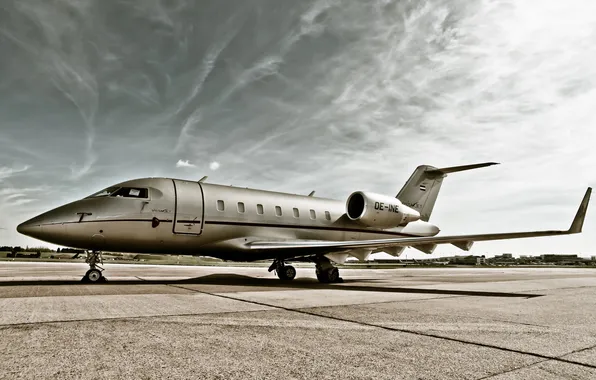 Picture aviation, the plane, the airfield