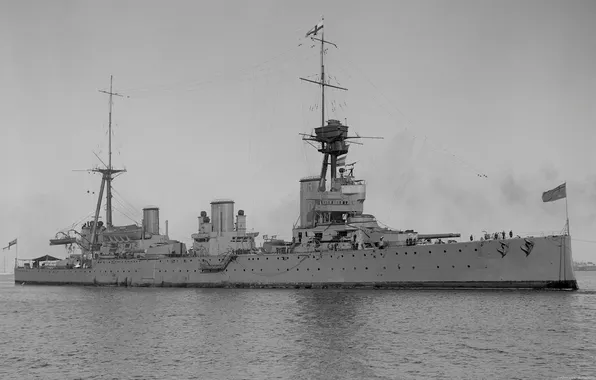 Cruiser, on the roads, HMAS Australia