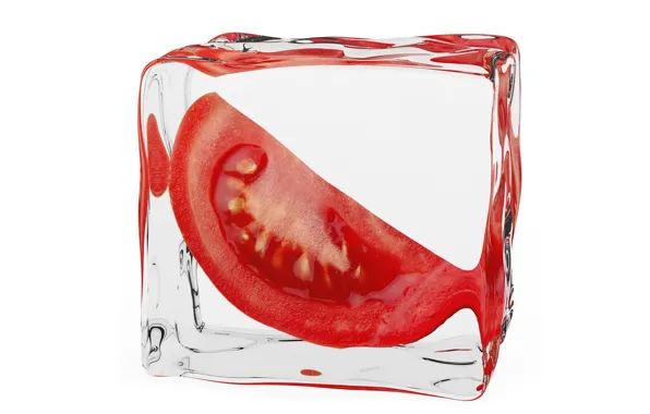 Picture Minimalism, Ice Cube, tomatoes