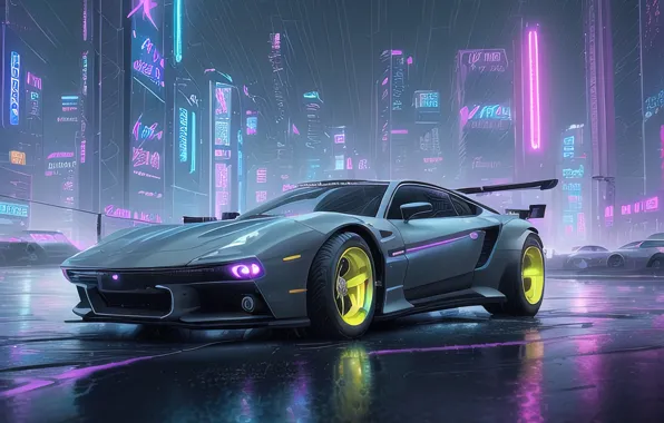 Wallpaper car, supercar, Neo Tokyo Drift for mobile and desktop ...