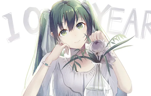Flower, Hatsune Miku, Vocaloid, Vocaloid, Hatsune Miku